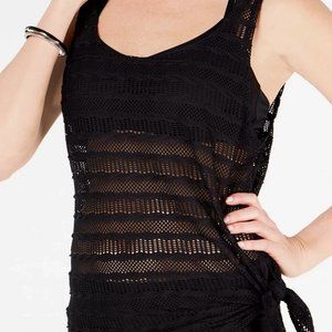 NWT GO BY GOSSIP MIX & MESH CROCHET TANKINI SWIM TOP